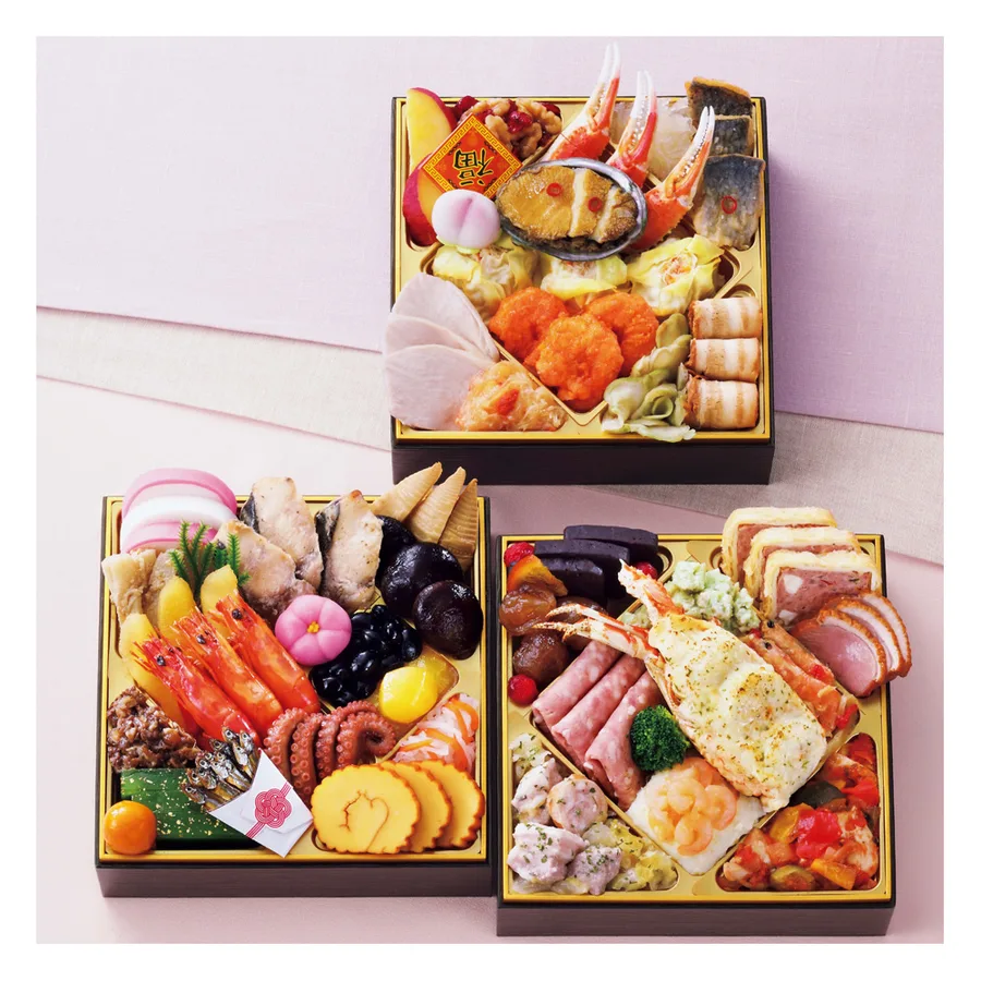 芝濱膳 和洋中おせち三段重「五萬福」(カスミ)の公式商品画像