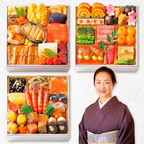 <大原千鶴>口福(こうふく)おせち 未 大丸・松坂屋特別企画 和風 三段(4人用)(大丸神戸店)の公式商品画像