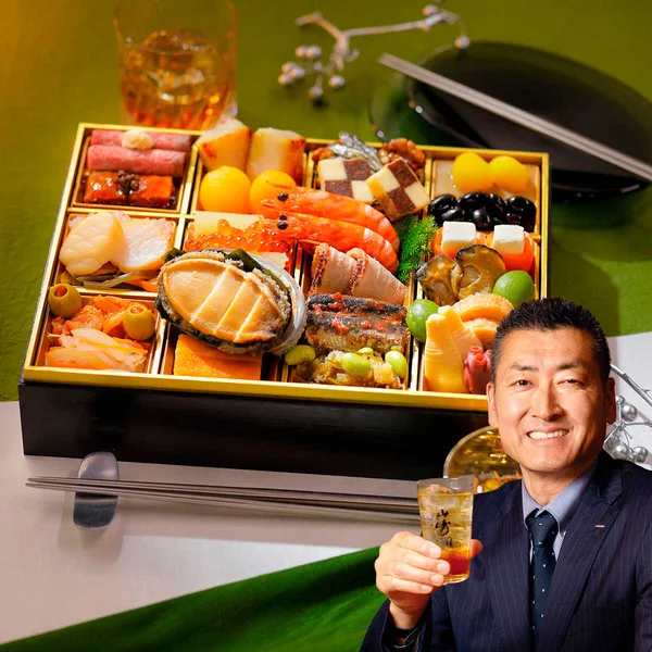 <佐々木太一>酔いしれる新春ペアリング重 大丸・松坂屋特別企画 和・洋風 一段 「山崎 Story of the Distillery 2026 EDITION 700mL」(2人用)(大丸神戸店)の公式商品画像