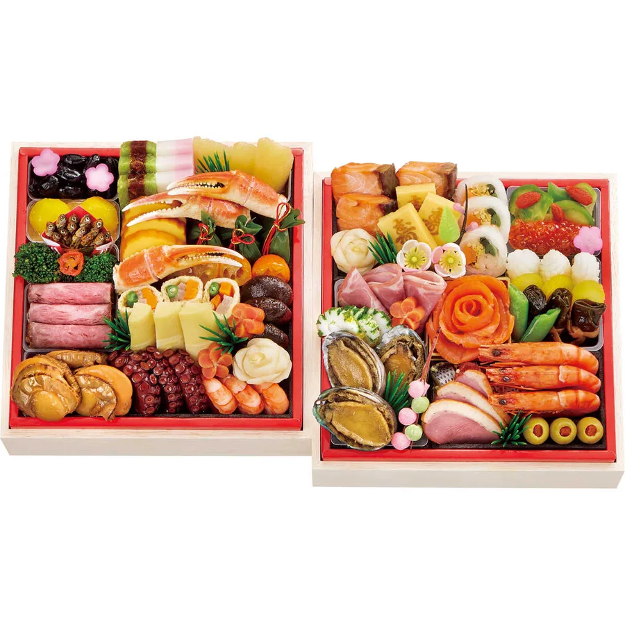 <京・料亭 わらびの里>祥雲 厳選おせちP 和・洋風 二段(3人用)(大丸京都店)の公式商品画像