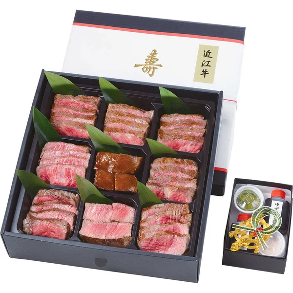 名古屋・橦木町 近江牛ステーキ 八傳 近江牛づくし 一段(4人用)(大丸神戸店)の公式商品画像