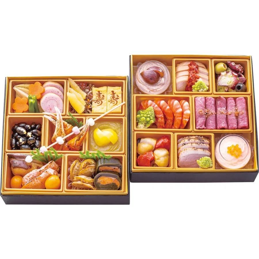 日本料理 鈴なり & ラ・ベットラ・ダ・オチアイ 和・洋風 二段(3人用)(大丸神戸店)の公式商品画像