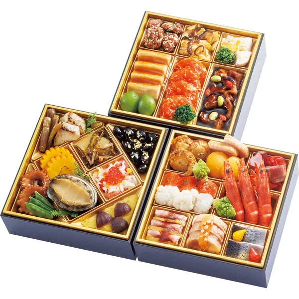 料理人 野崎洋光 & 坂井宏行 & 菰田欣也 和・洋・中華風 三段(3人用)(大丸神戸店)の公式商品画像