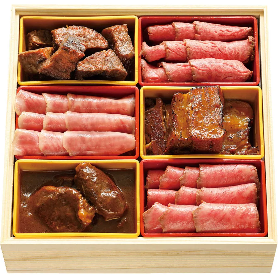 京都 銀閣寺大西 和牛ローストビーフ3種と肉惣菜 一段(2~3人用)(大丸神戸店)の公式商品画像