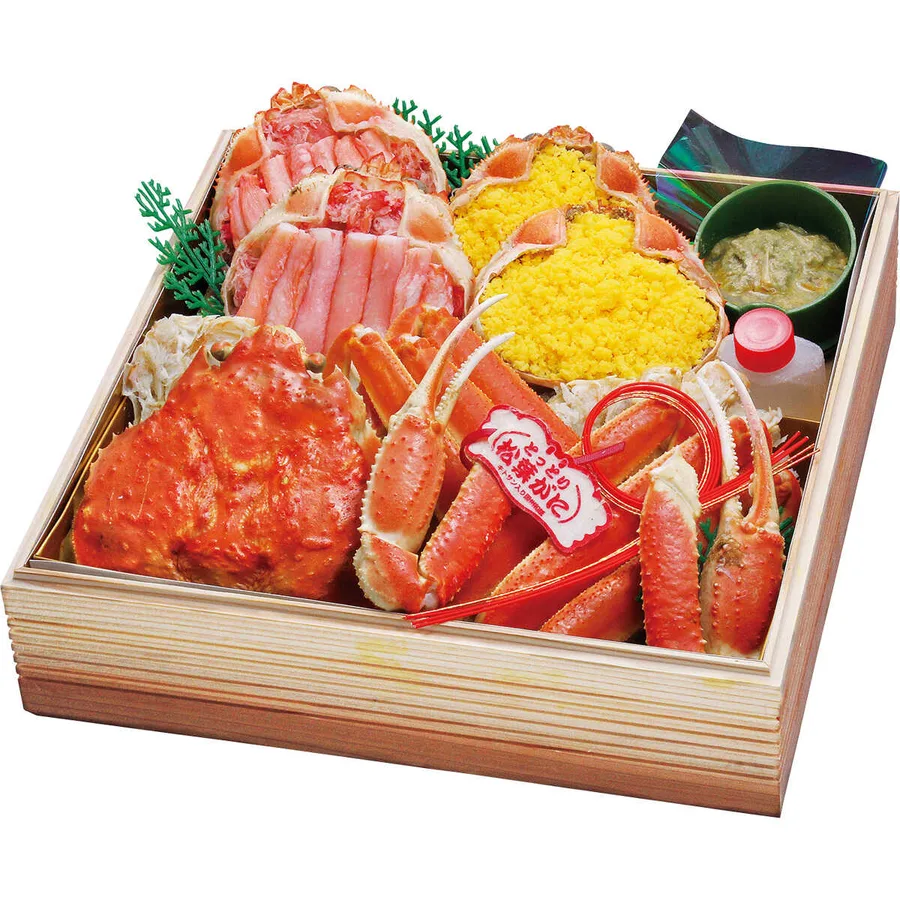 蟹料亭 松江 和らく 松葉がに紅ずわいがにオードブル 一段(2~3人用)(大丸神戸店)の公式商品画像