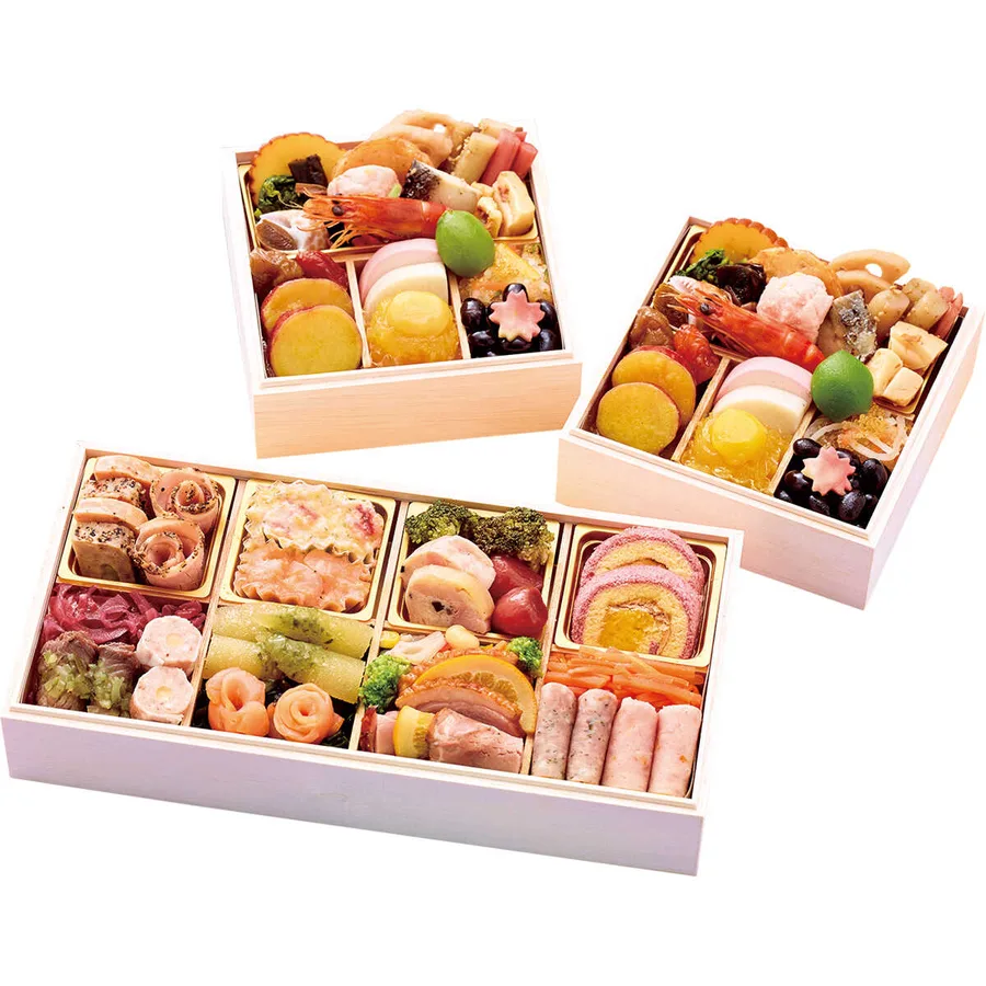 京都 丸太町 和洋 Creative Cuisine やまだ 和風 一段二客組+洋風オードブル(2人用)(大丸神戸店)の公式商品画像