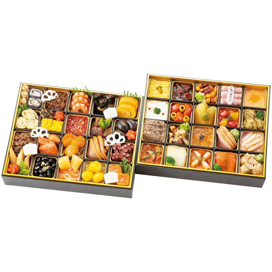 京料理 たん熊北店 & ラ・ベットラ・ダ・オチアイ 和・洋風 二段(3人用)(近鉄百貨店ネットショップ)の公式商品画像
