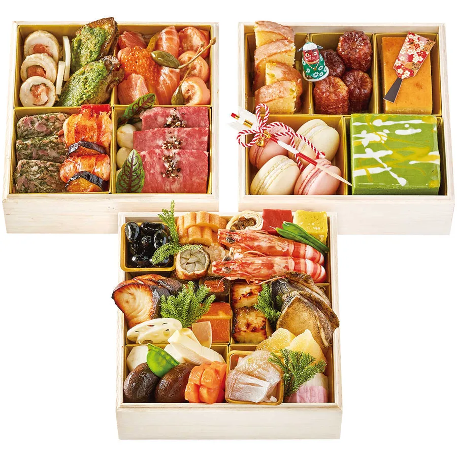 ラスイート 和・洋風 スイーツ 三段(2~3人用)(大丸神戸店)の公式商品画像