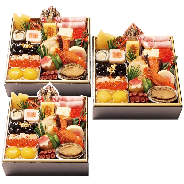 京・料亭 わらびの里 和風 一段三客組(3人用)(大丸神戸店)の公式商品画像