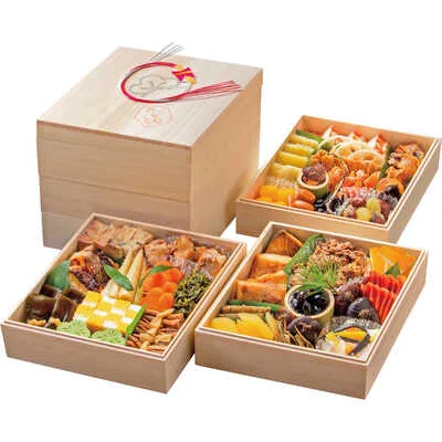 〈飛騨高山　料亭　洲さき〉和風　三段（４人用）（松坂屋名古屋店）の公式商品画像
