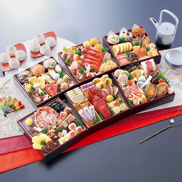 京都祇園 料亭「岩元」監修六段重 極 桜大福付き（匠本舗）の公式商品画像