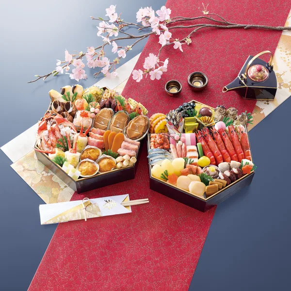 京都祇園 料亭「岩元」監修六角二段重 海宝箱（匠本舗）の公式商品画像