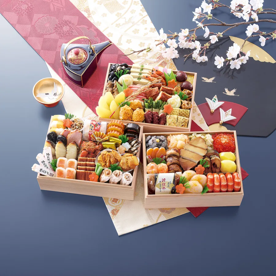 京都祇園 料亭「岩元」監修高級三段重 冠寿（匠本舗）の公式商品画像