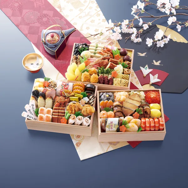 京都祇園 料亭「岩元」監修高級三段重 冠寿（匠本舗）の公式商品画像