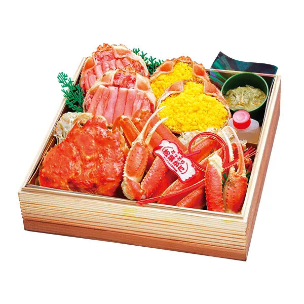 蟹料亭 松江 和らく 2~3人用、一重折(松葉がに紅ずわいがにオードブル)【送料込・冷凍】(近鉄百貨店ネットショップ)の公式商品画像
