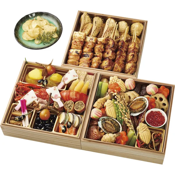 〈鳥焼 もろ川〉和食 三段重(遠鉄百貨店)の公式商品画像
