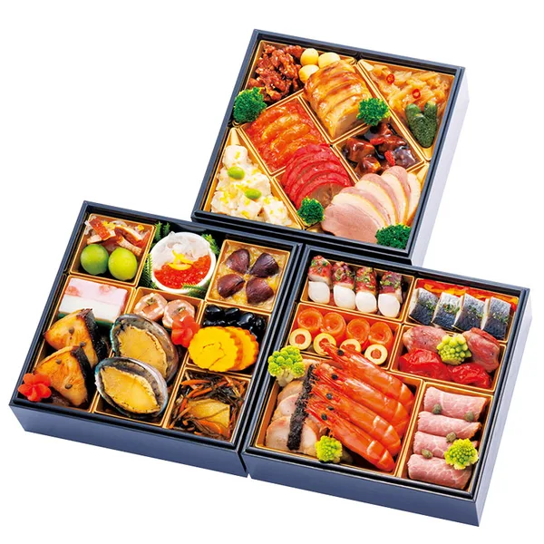 なすび亭×オステリアルッカ×四川飯店 和洋中三段重(小田急百貨店 新宿店)の公式商品画像