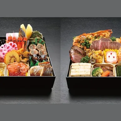 折衷おせち 二段重（日本料理・フランス料理）（パレスへいあん）の公式商品画像