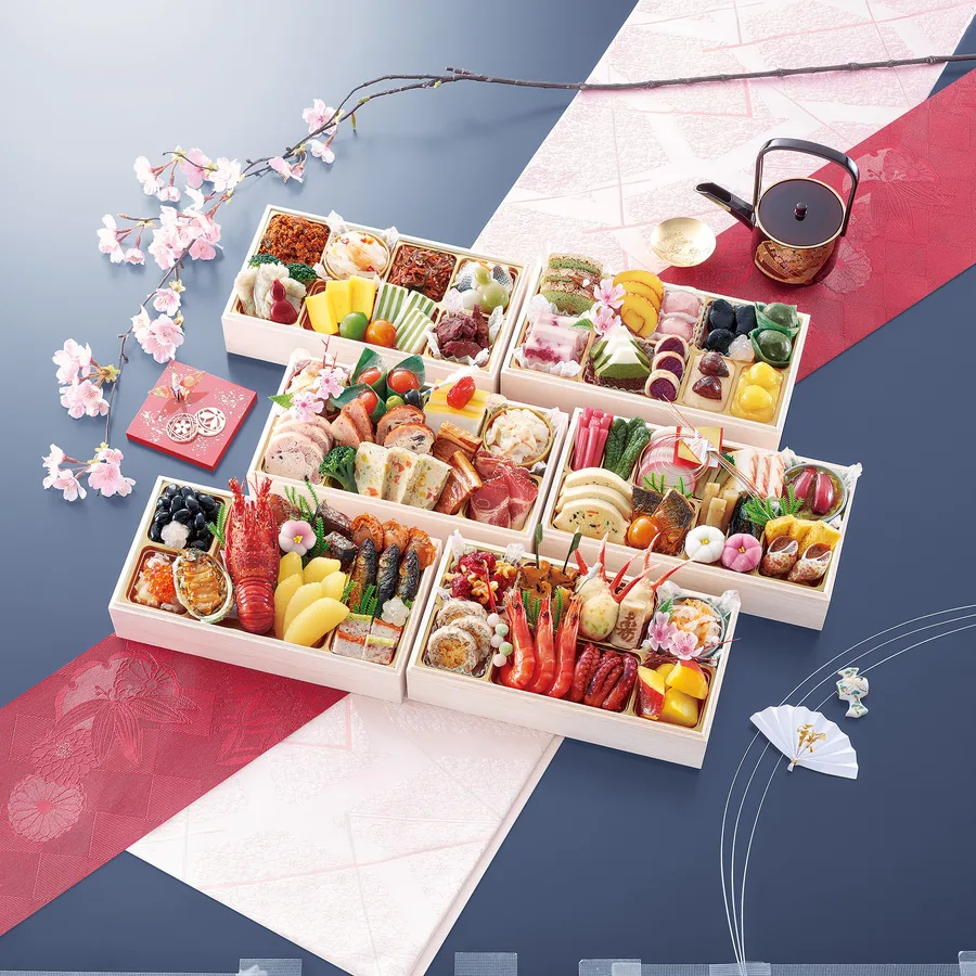 京都大原「芹生」監修 和洋長形六段重 絢爛（匠本舗）の公式商品画像