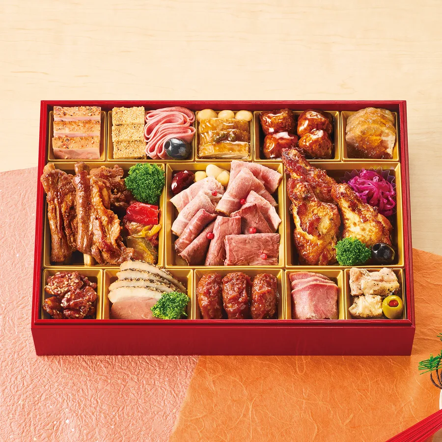〈セブン‐イレブン〉肉づくしオードブル おせち一段重(セブンミール)の公式商品画像