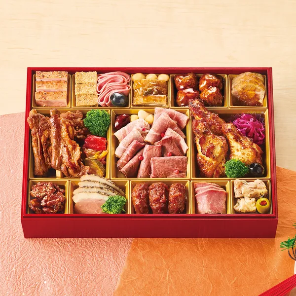 〈セブン‐イレブン〉肉づくしオードブル おせち一段重(セブンミール)の公式商品画像