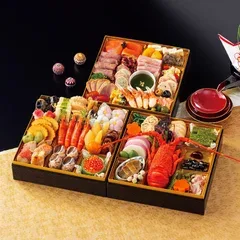〈京料理 味ま野〉高砂三段(西武・そごう e.デパート(全国配送おせちご予約会))の公式商品画像