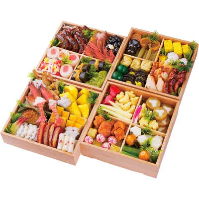〈名古屋・錦　鯛めし楼〉 和風　四段（５～６人用）（松坂屋名古屋店）の公式商品画像