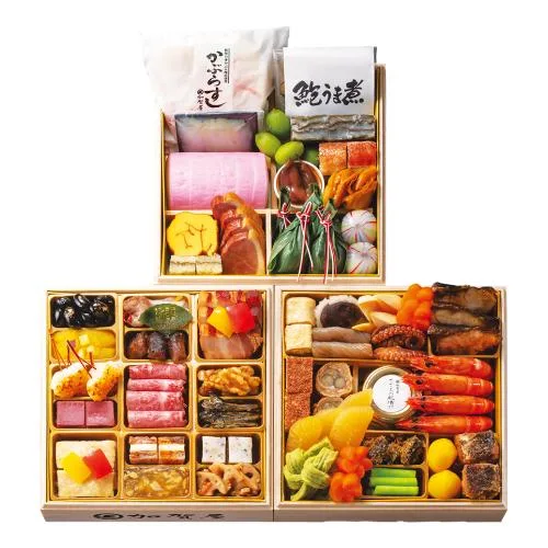 ＜能登・和倉温泉 加賀屋＞和 三段重（W124）（京都高島屋）の公式商品画像