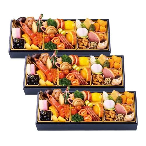 <高島屋(タカシマヤ)><銘々盛りおせち>和・洋・中 1人前三客セット(W319)(京都高島屋)の公式商品画像