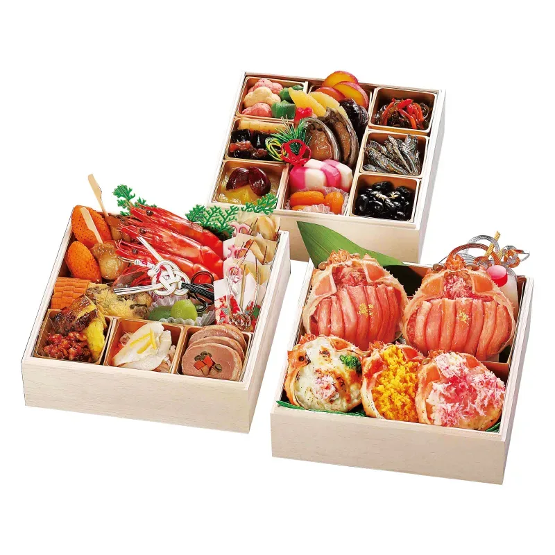 【114】島根 蟹料亭 松江和らく 蟹づくしおせち三段(お届け日:2026/12/29(火) 時間指定不可)【冷凍】(紀ノ国屋)の公式商品画像