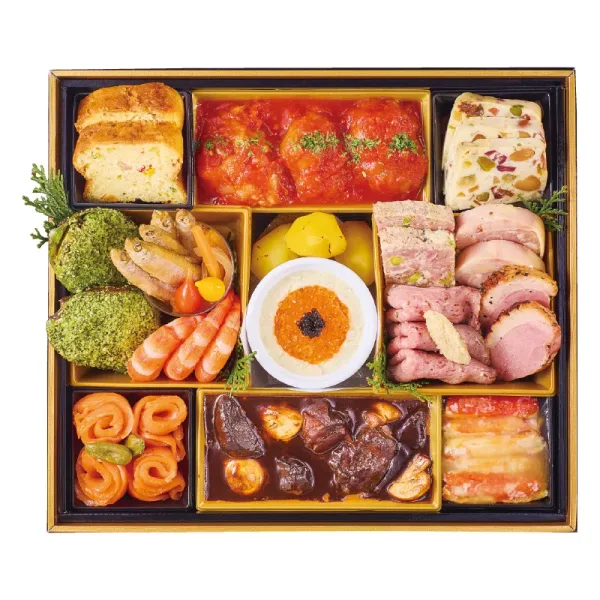 【54】銀座 三笠会館 洋食おせち一段重 2人前(12月31日お届けまたは店舗お渡し)(紀ノ国屋)の公式商品画像