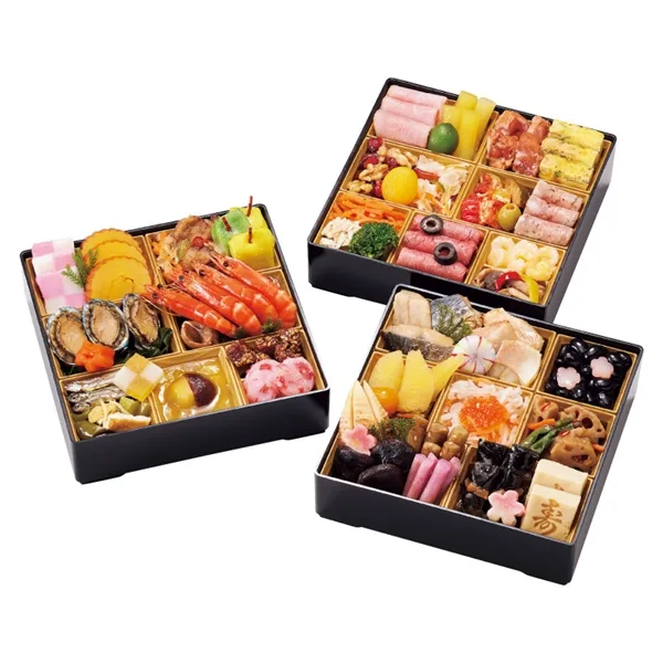京都しょうざん 和洋おせち料理「紙屋川光悦」三段重(鶴屋)の公式商品画像