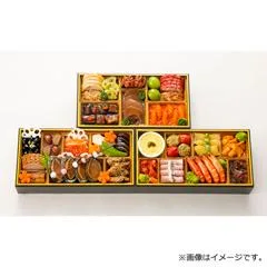 赤坂 四川飯店×ラ・ベットラ・ダ・オチアイ×HAL YAMASHITA東京本店 和洋中三段重(山形屋 鹿児島本店)の公式商品画像