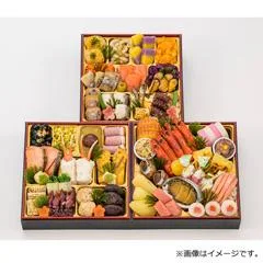 京都祇園料亭「和山」 和風おせち三段重(彩嘉)(山形屋 鹿児島本店)の公式商品画像