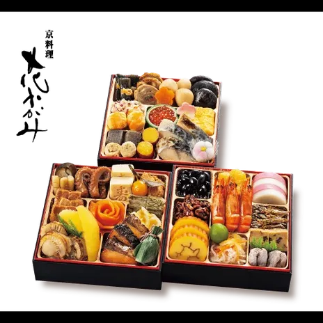 ゆめタウン徳島 京料理「花かがみ」 和風おせち料理 三段重（ゆめタウン徳島）の公式商品画像